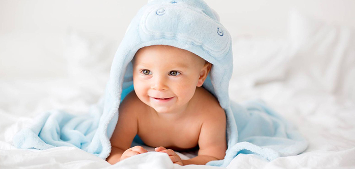 رعایت بهداشت حوله حمام کودک