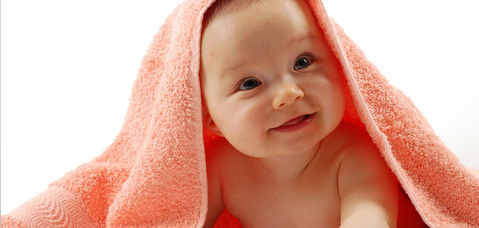 رعایت بهداشت حوله حمام کودک