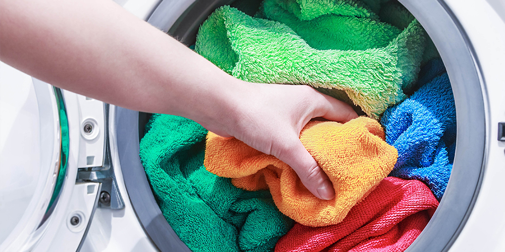 زمان شستشوی حوله